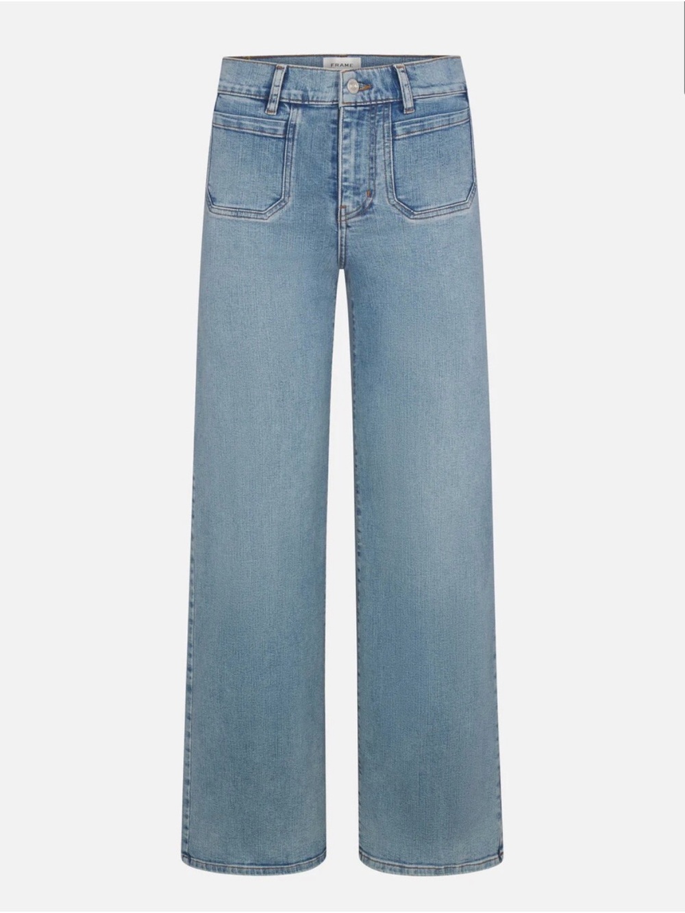 FRAME Le Slim Palazzo Patch Pocket Wide-Leg Jean Size 29